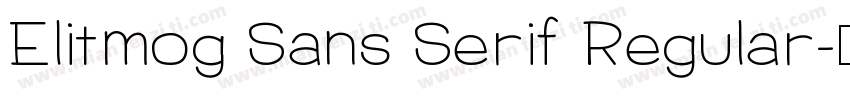 Elitmog Sans Serif Regular字体转换